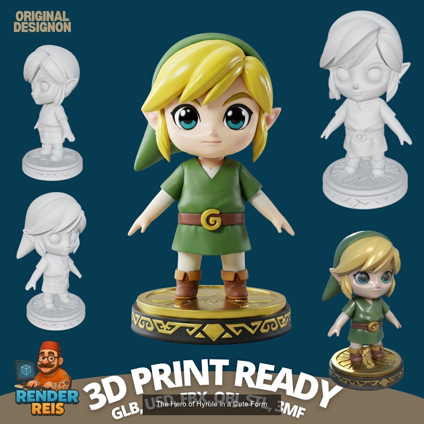 27 Mini Hero Figures  3D Printable Character Collection Set _10