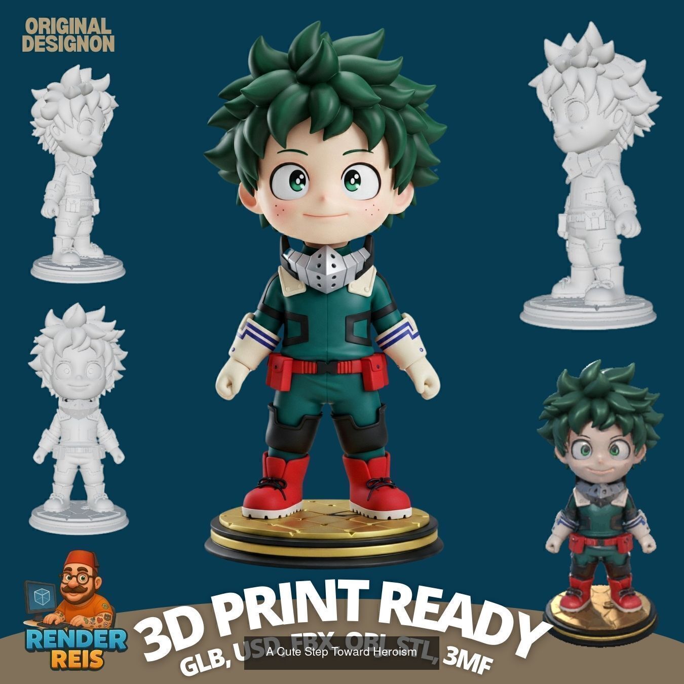 27 Mini Hero Figures  3D Printable Character Collection Set _19