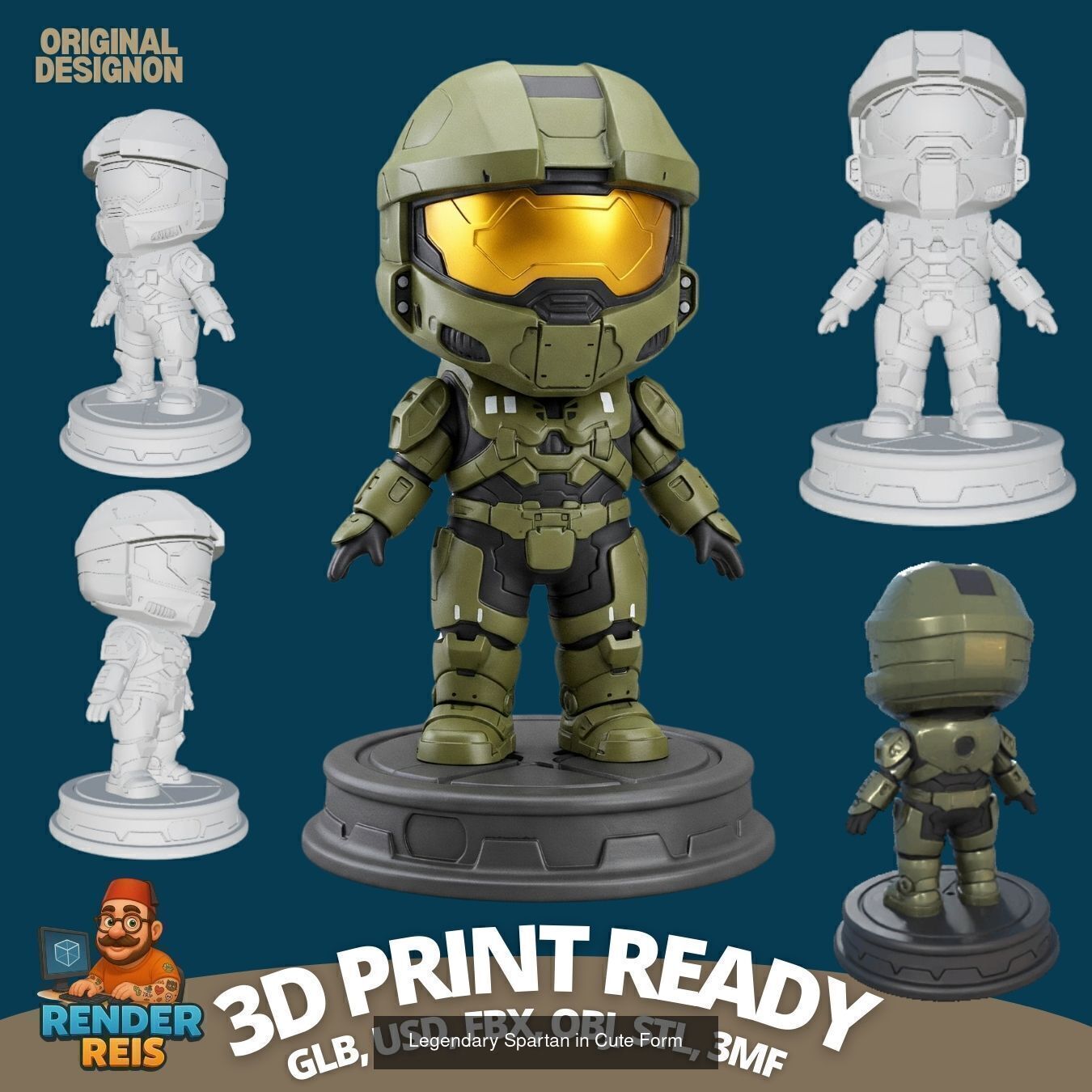 27 Mini Hero Figures  3D Printable Character Collection Set _22