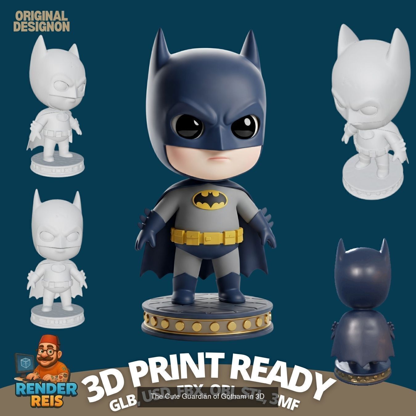 27 Mini Hero Figures  3D Printable Character Collection Set _7