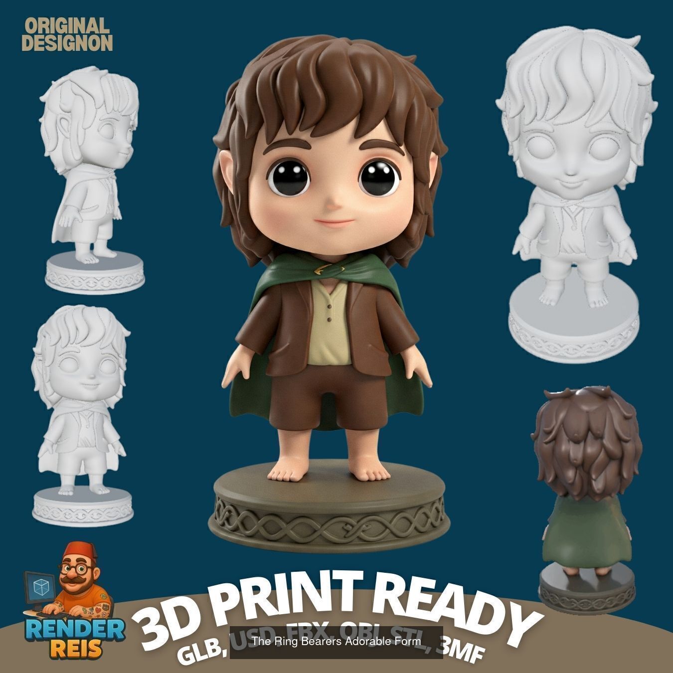 27 Mini Hero Figures  3D Printable Character Collection Set _21