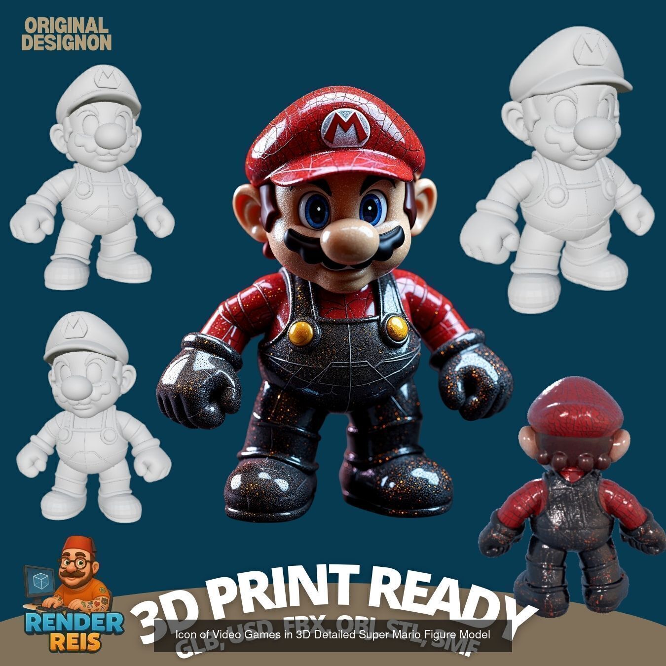 27 Mini Hero Figures  3D Printable Character Collection Set _12