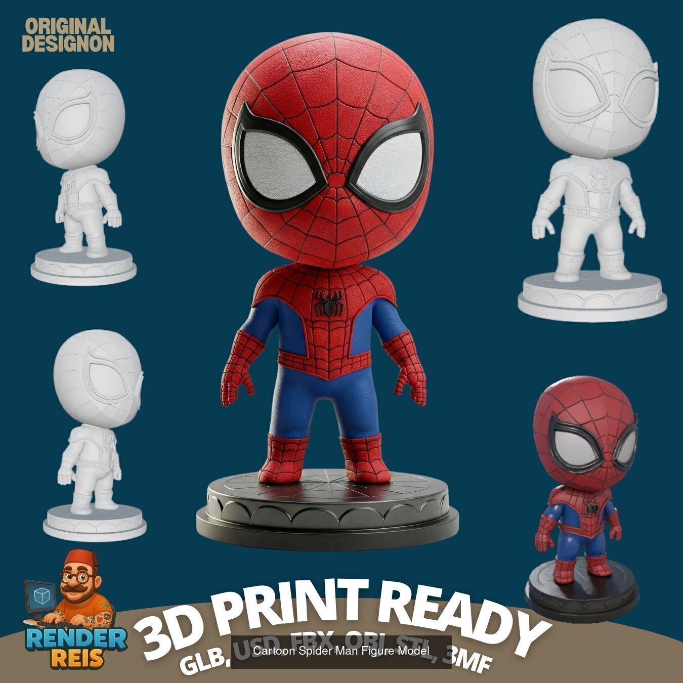 27 Mini Hero Figures  3D Printable Character Collection Set _8