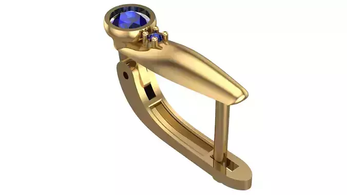 Golden Elegance Meets Blue Passion - Earring Collection--DL08--