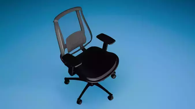 Modern Office Chair  Realistic 3D Model for Interiors Games 