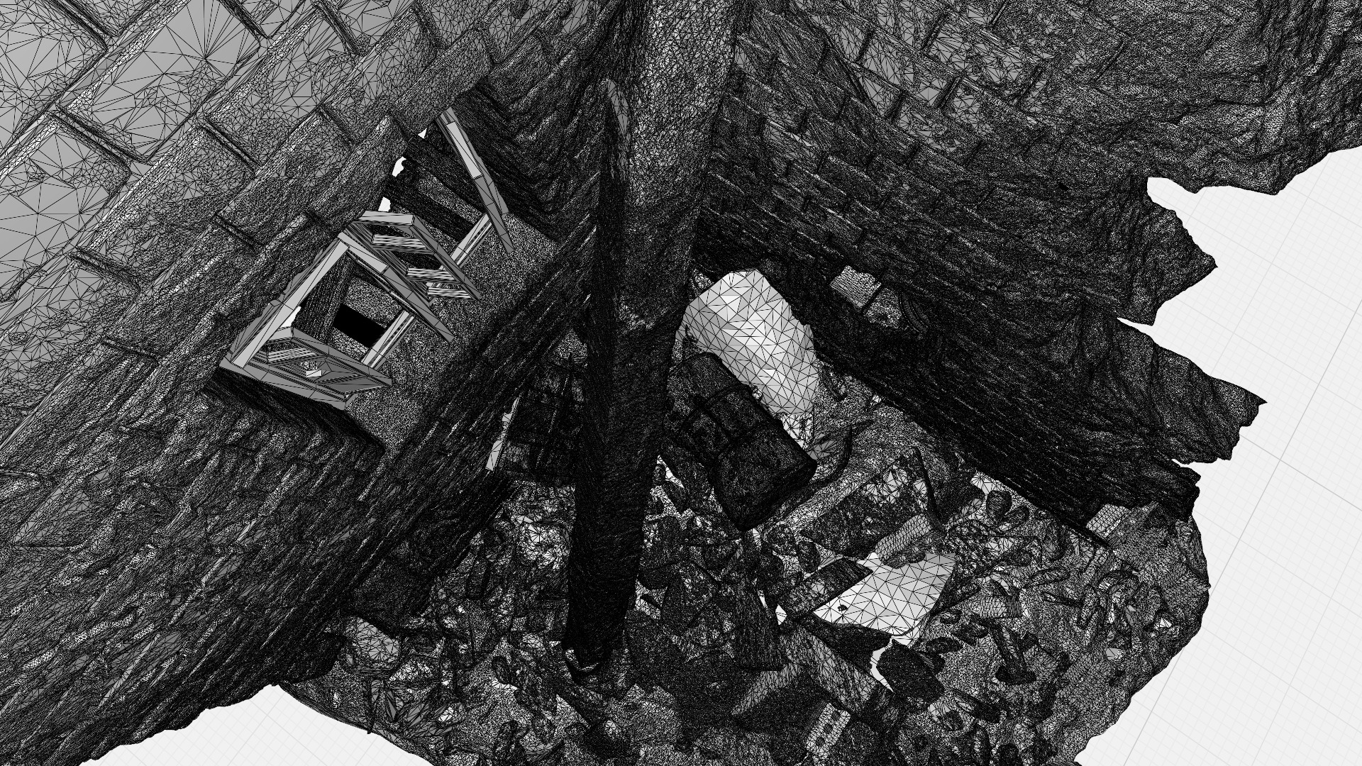 Two surviving walls of the house 3D print model_12