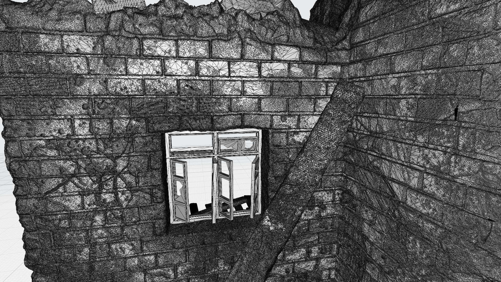 Two surviving walls of the house 3D print model_11