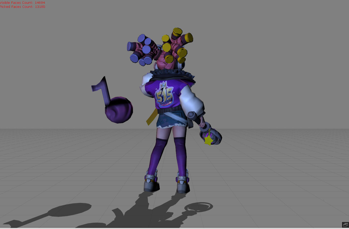 Lylia Future Star Low-poly 3D model_4