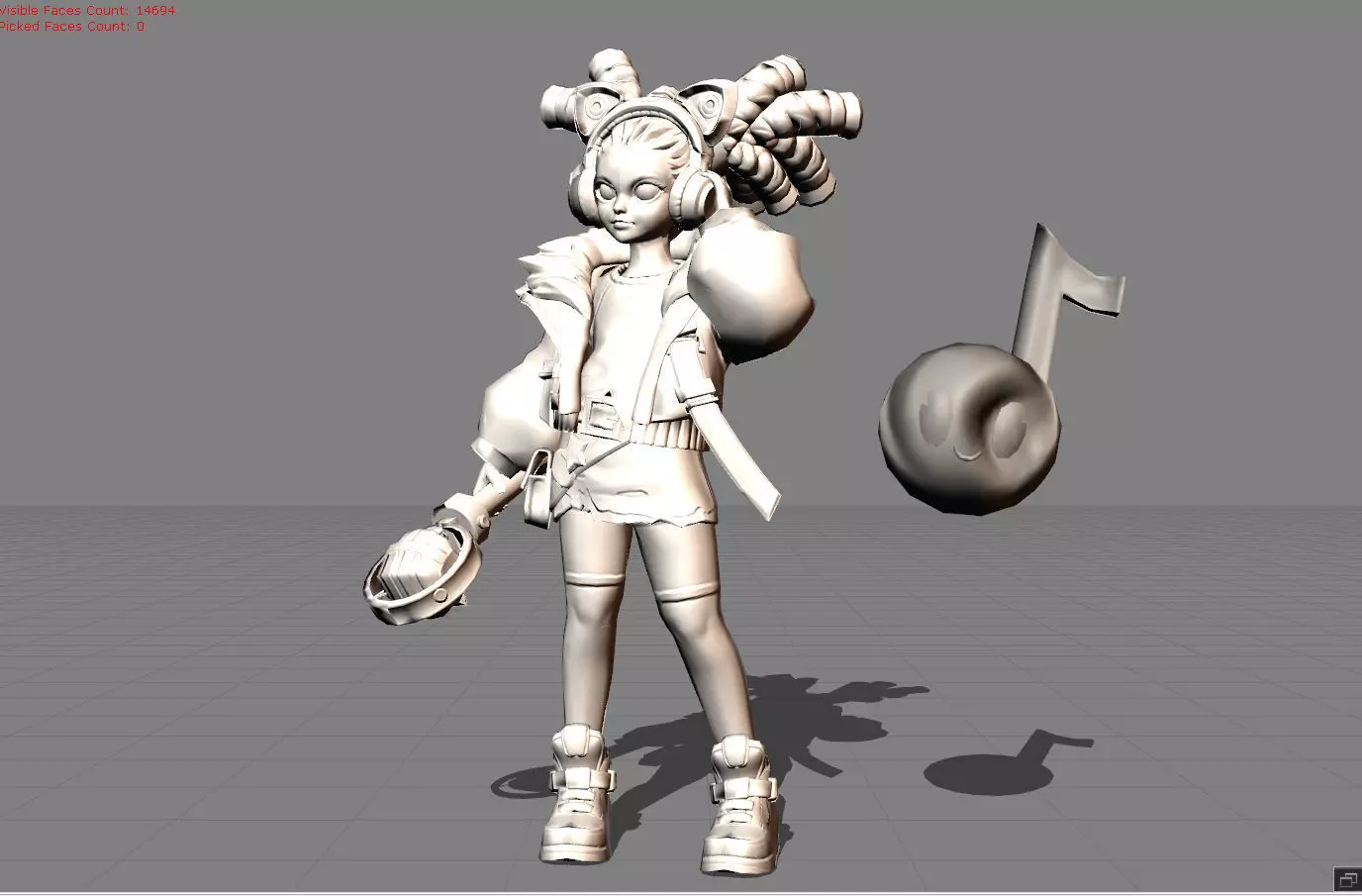 Lylia Future Star Low-poly 3D model_0