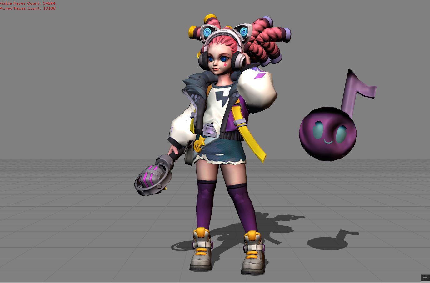 Lylia Future Star Low-poly 3D model_1