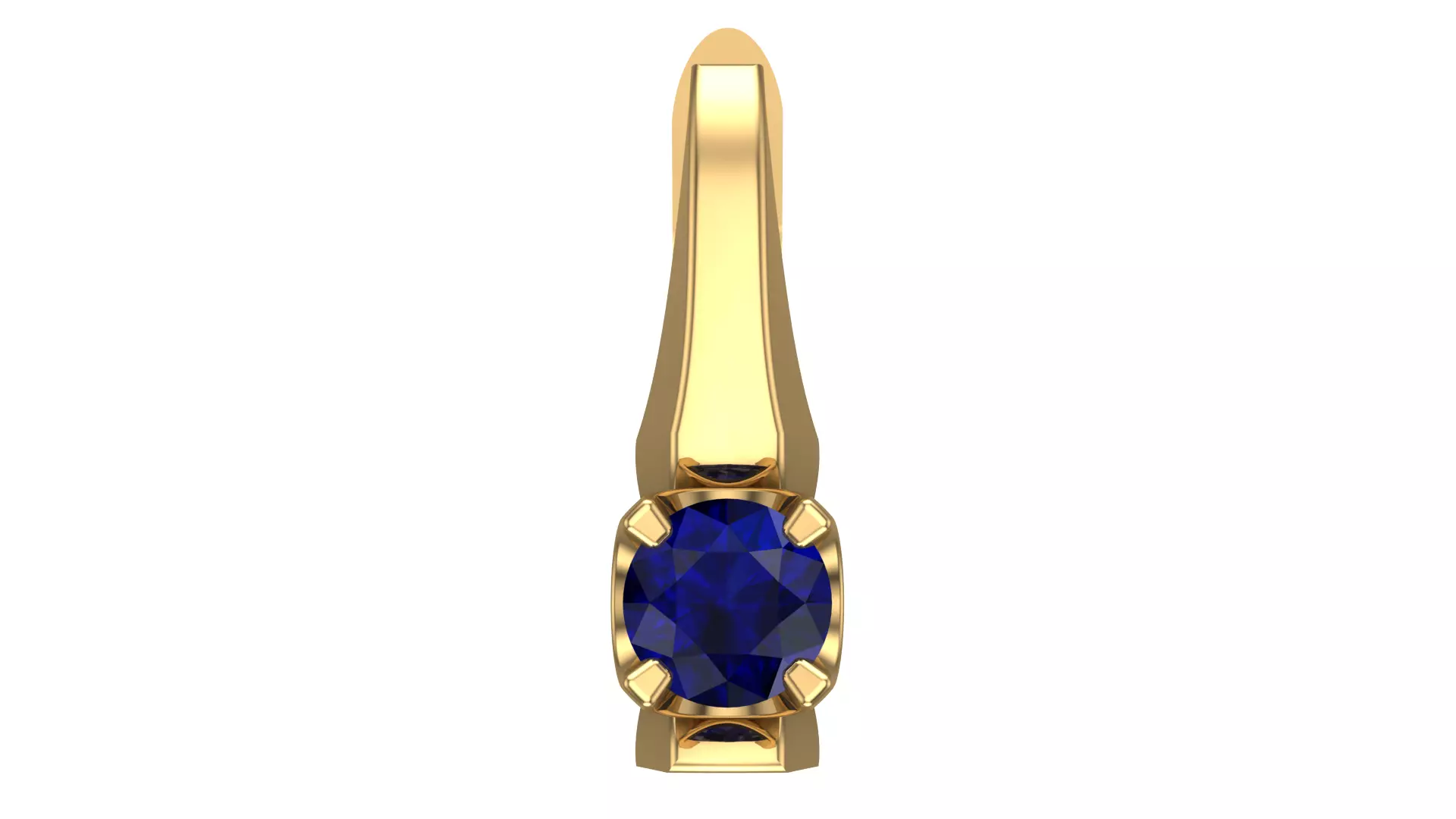 Golden Elegance Meets Blue Passion - Earring Collection--DL10-- 3D print model