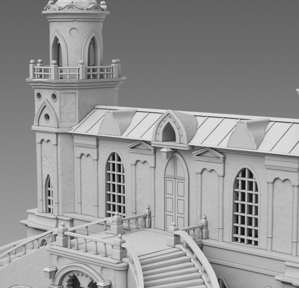 Castle 3D print model_10