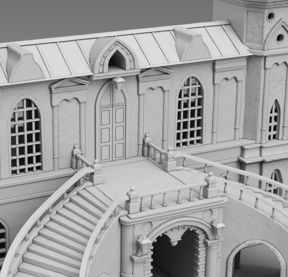 Castle 3D print model_7