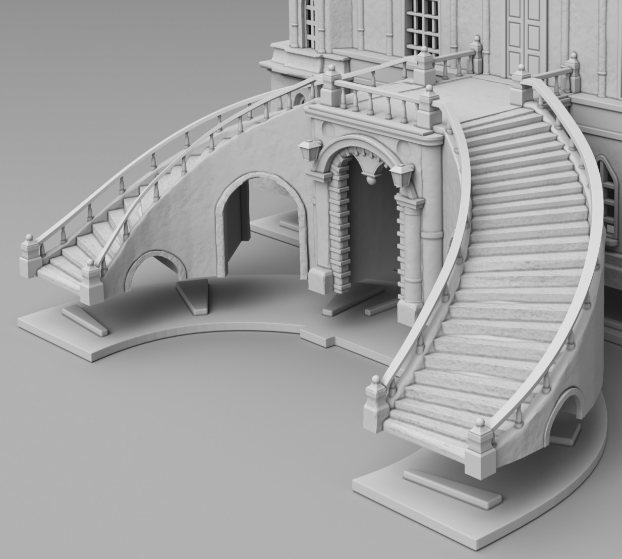 Castle 3D print model_11