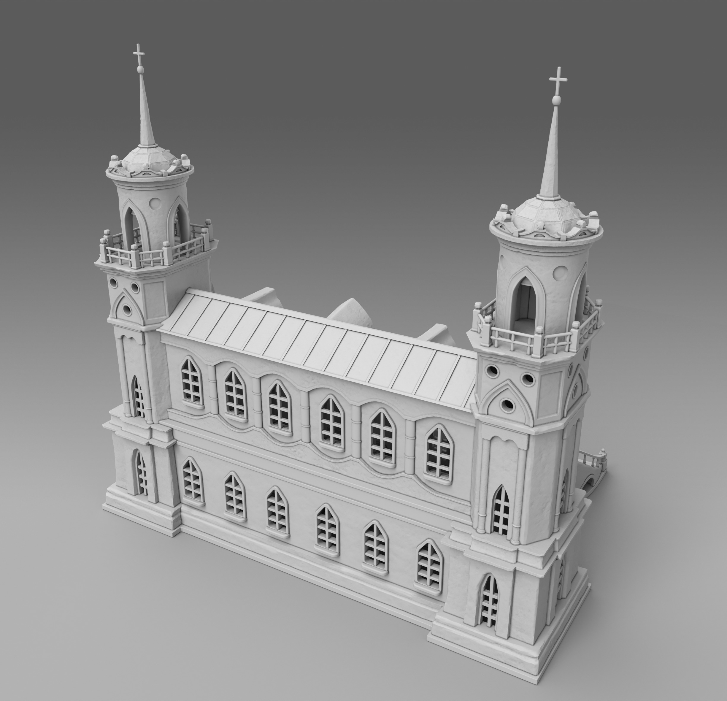 Castle 3D print model_1