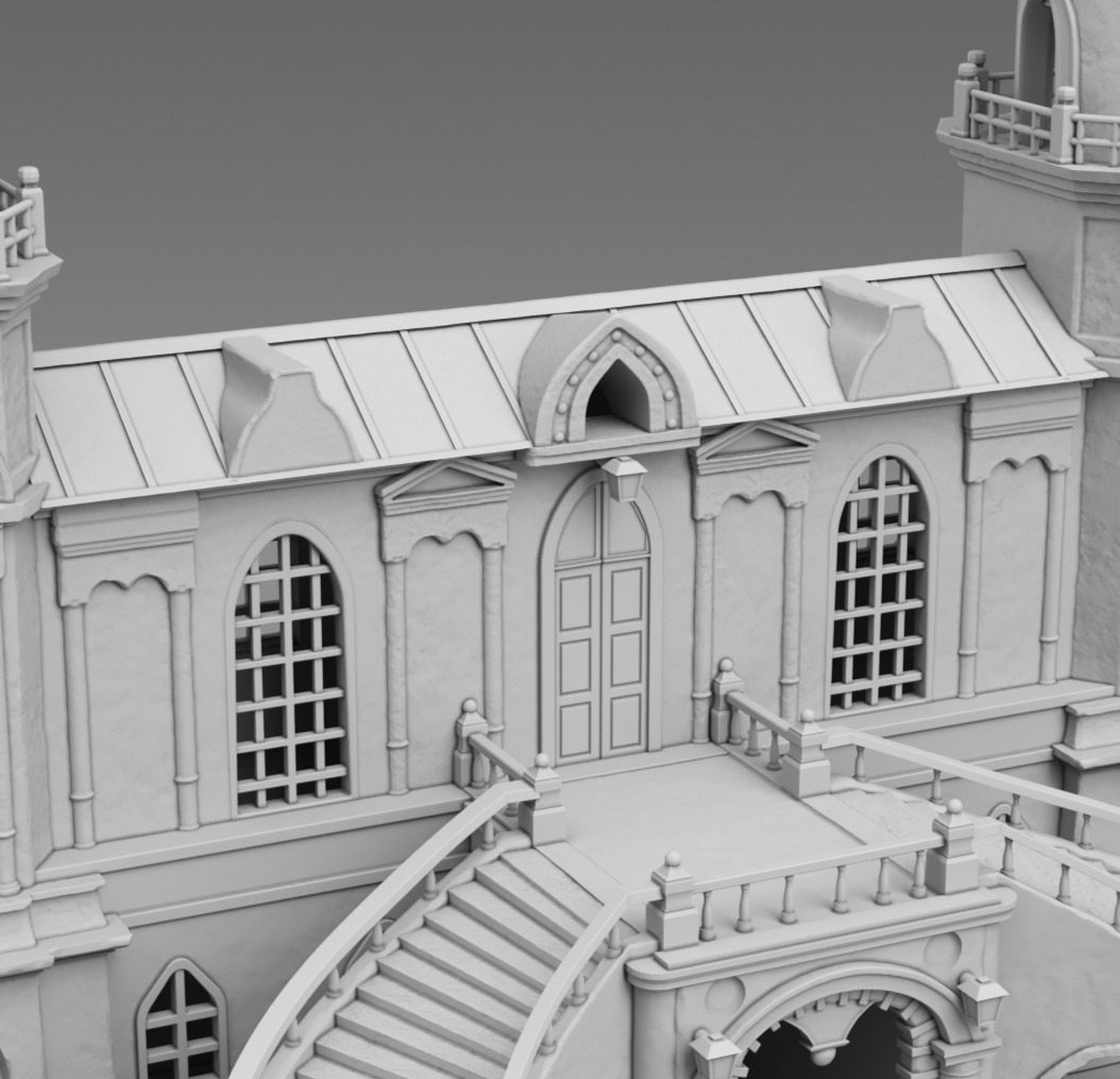 Castle 3D print model_4
