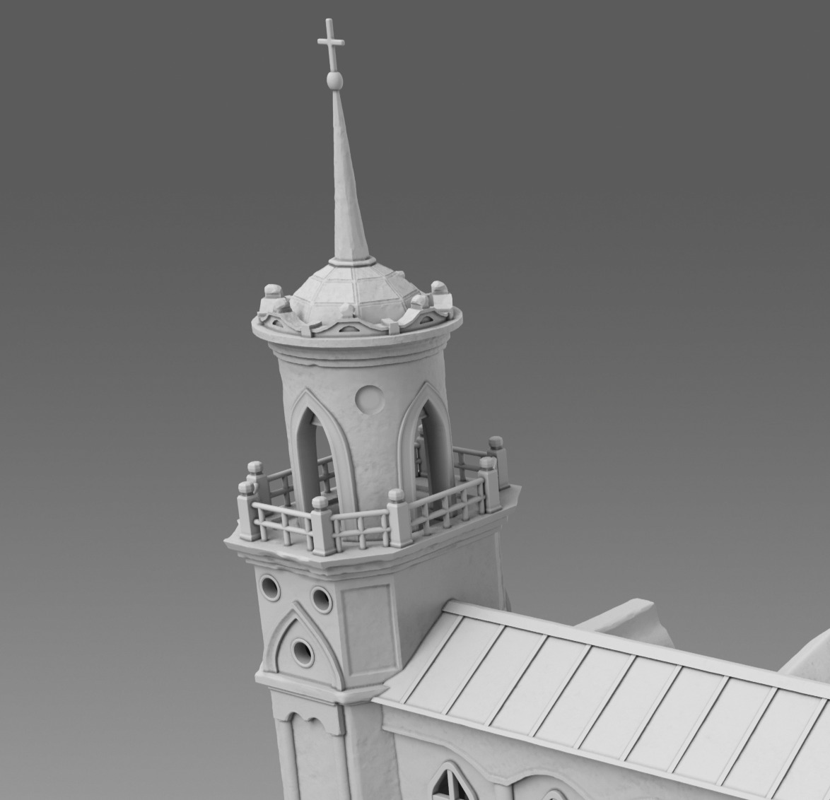 Castle 3D print model_8