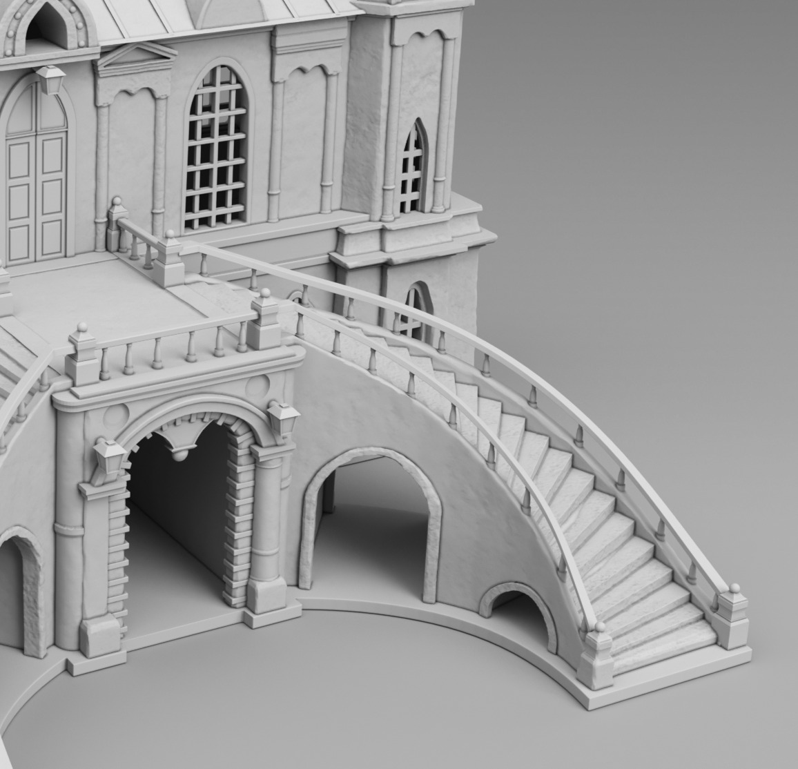 Castle 3D print model_5