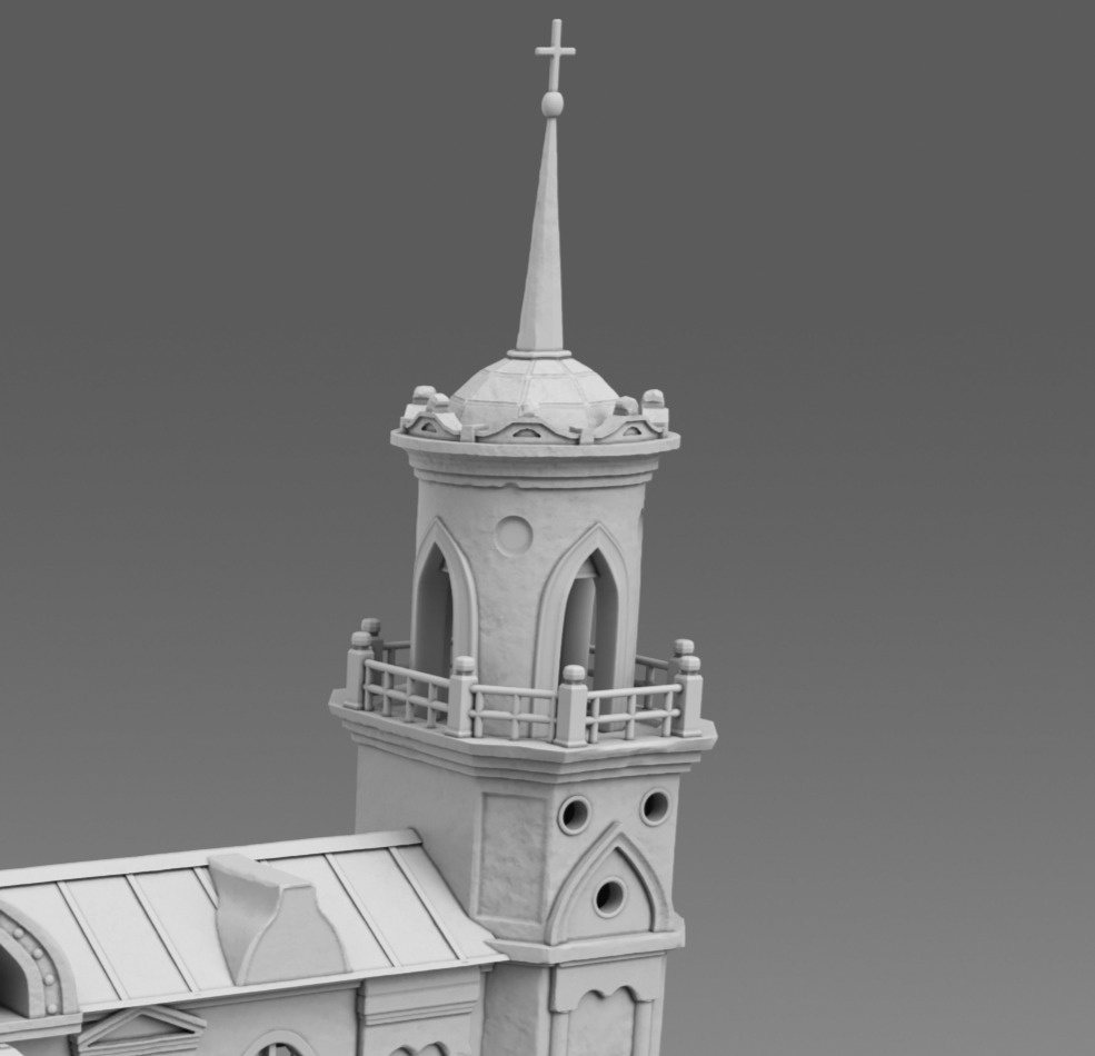 Castle 3D print model_3