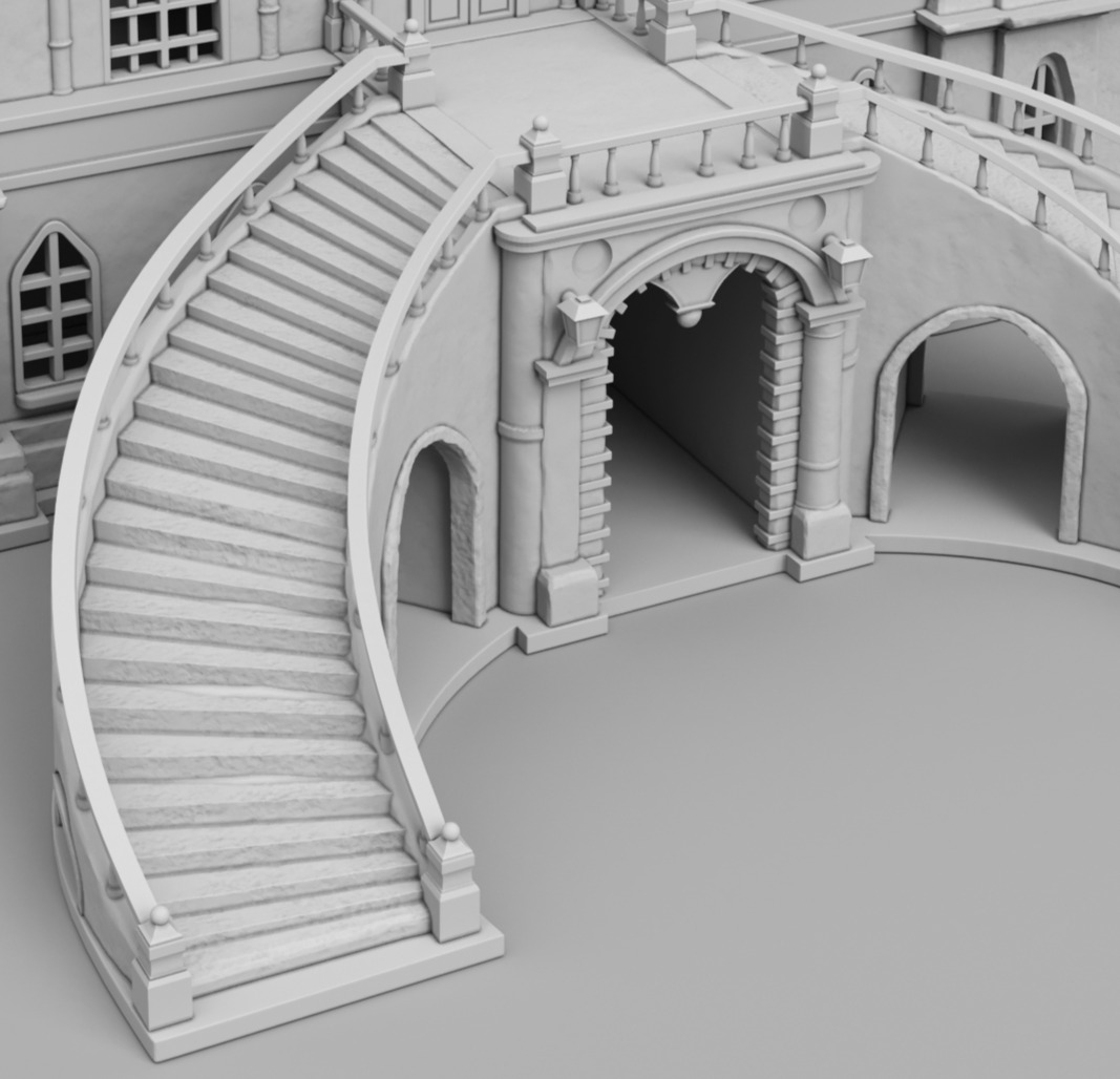 Castle 3D print model_6