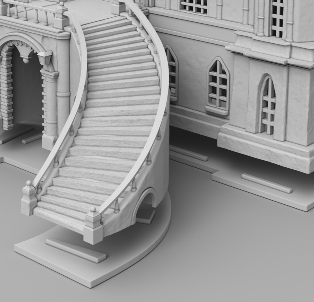 Castle 3D print model_12