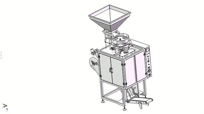 Automatic Measuring Cup VFFS Vertical Packing Machine 3D model 2