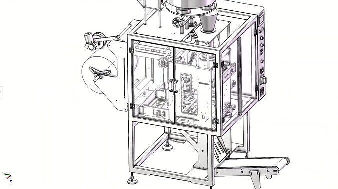 Automatic Measuring Cup VFFS Vertical Packing Machine 3D model 4