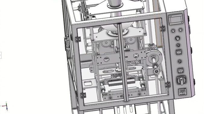 Automatic Measuring Cup VFFS Vertical Packing Machine 3D model 5