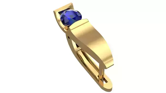 Golden Elegance Meets Blue Passion - Earring Collection--DL14--