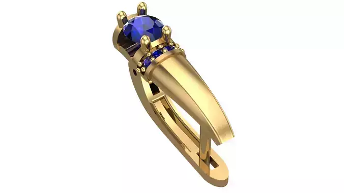 Golden Elegance Meets Blue Passion - Earring Collection--DL17--