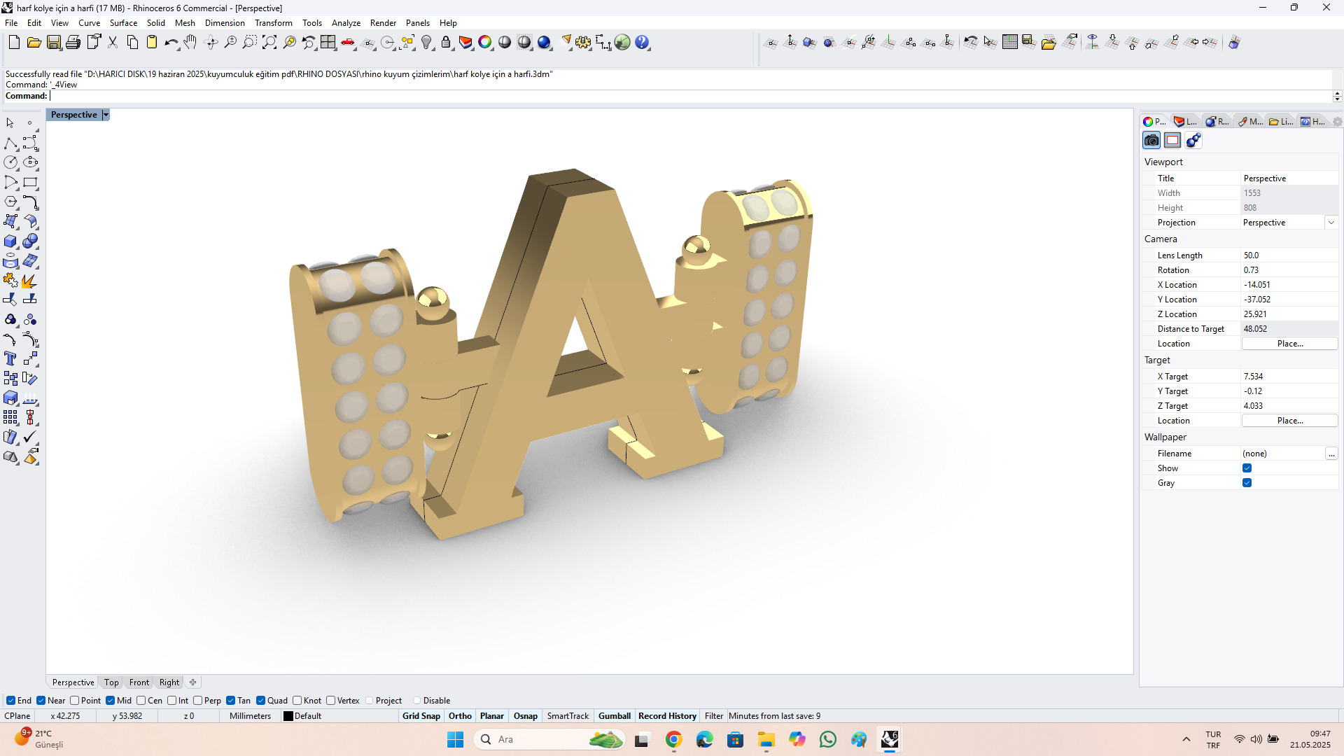 A harfi Free 3D model_2