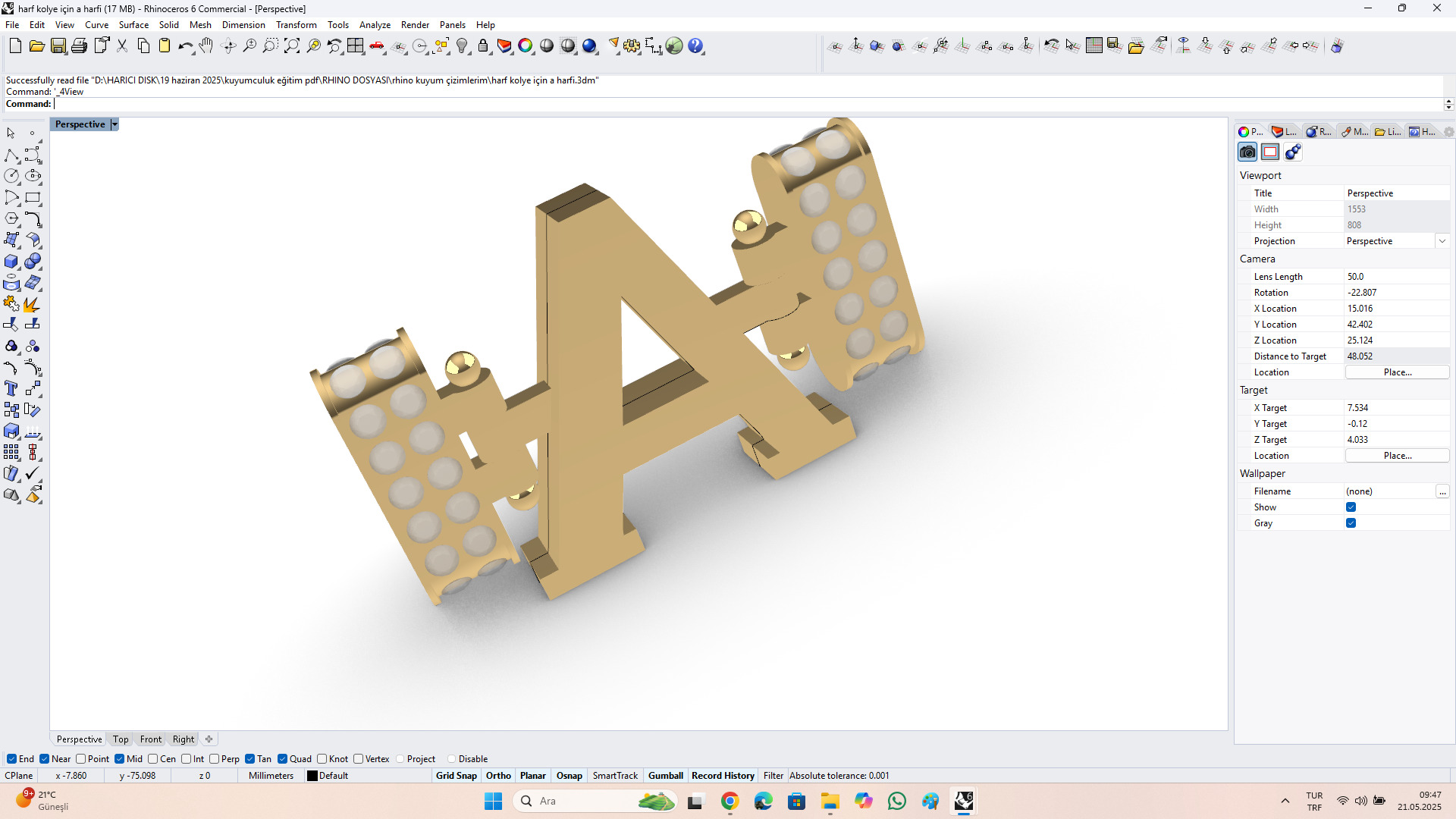 A harfi Free 3D model_8