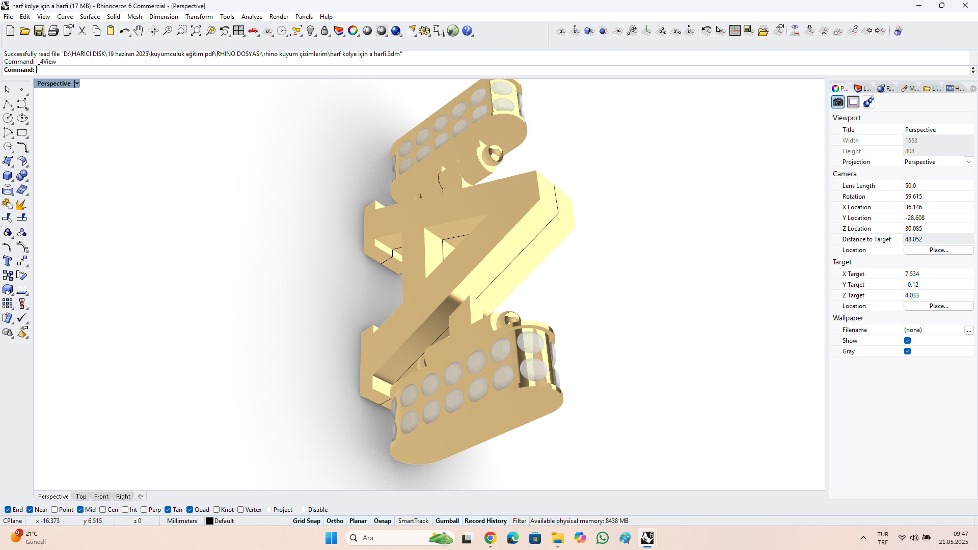 A harfi Free 3D model_7
