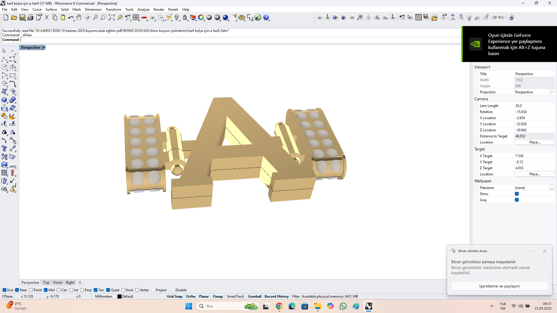 A harfi Free 3D model_5