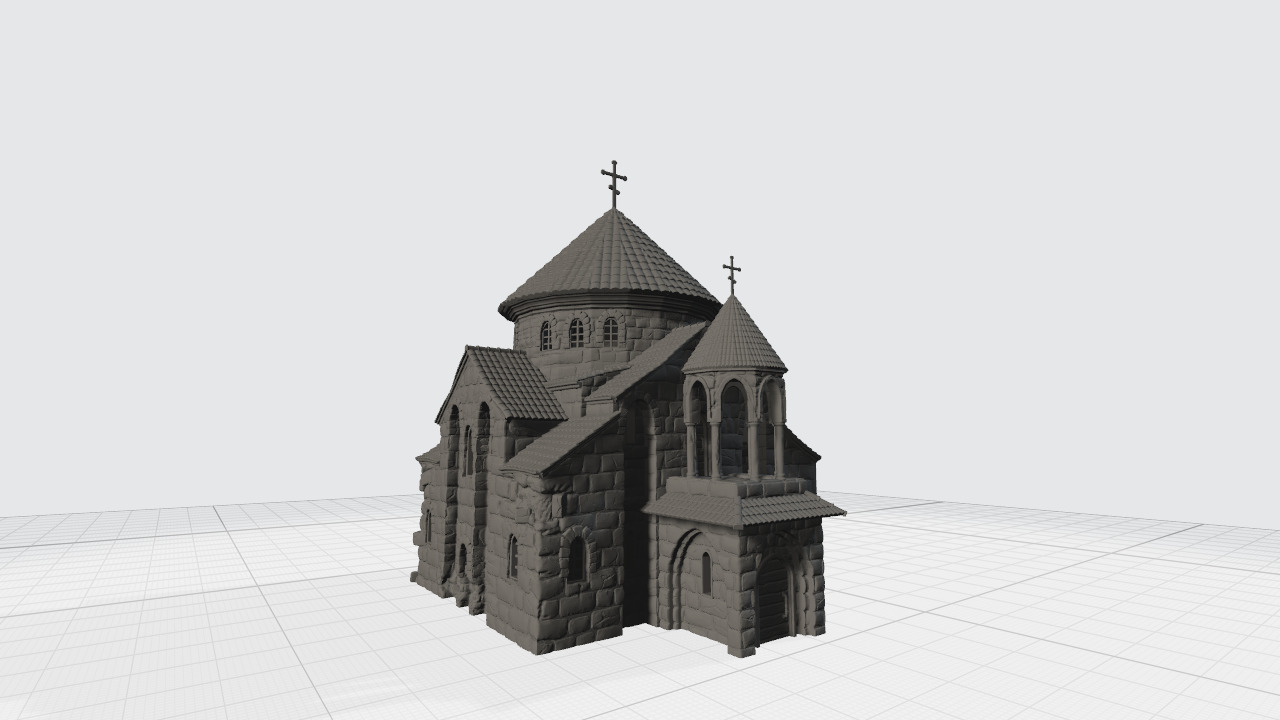 The old church 3D print model_13