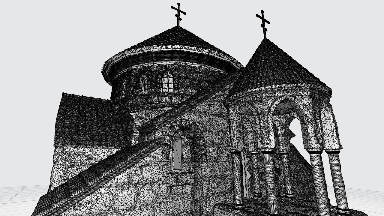 The old church 3D print model_15