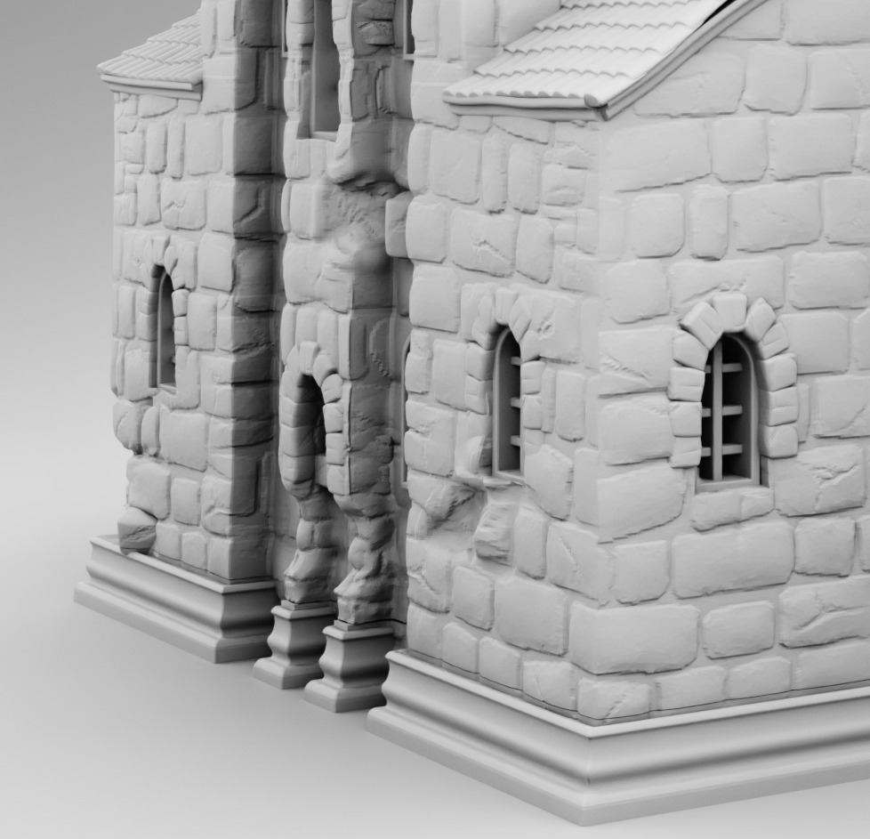 The old church 3D print model_9