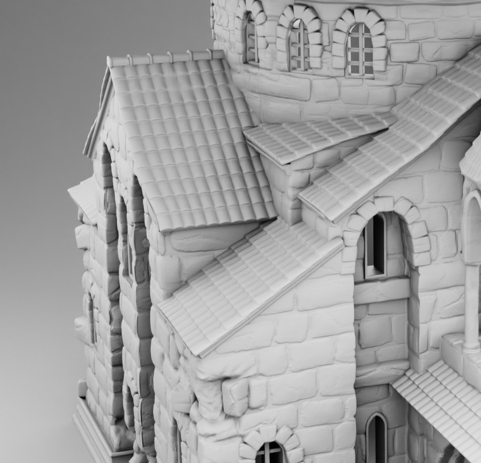 The old church 3D print model_12