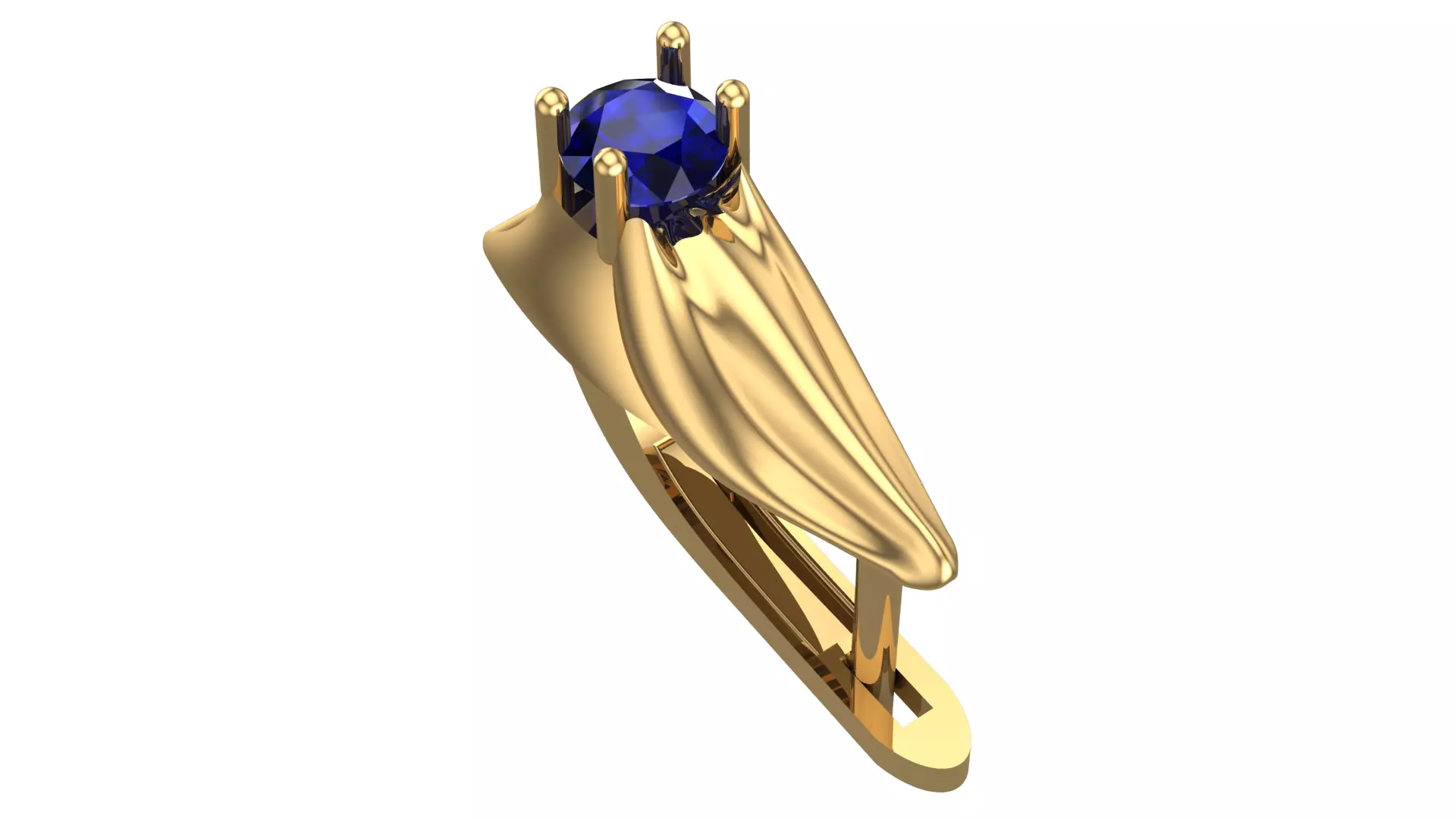Golden Elegance Meets Blue Passion - Earring Collection--DL18-- 3D print model