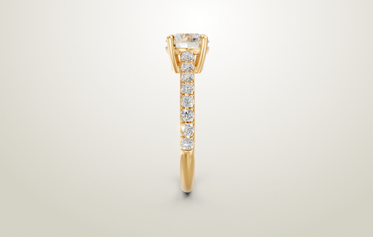 PACK SOLITAIRE ROUND 1 CT  3D print model_2