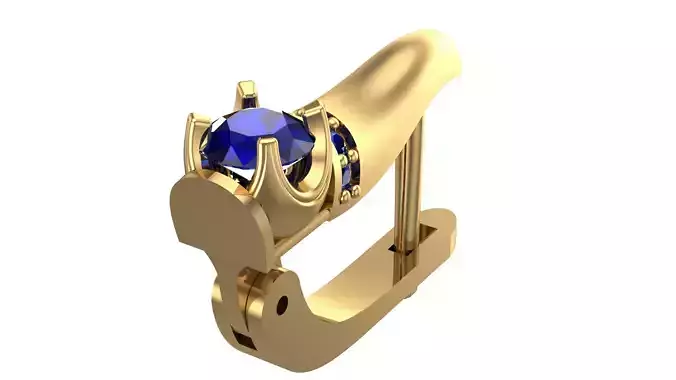Golden Elegance Meets Blue Passion - Earring Collection--DL20--