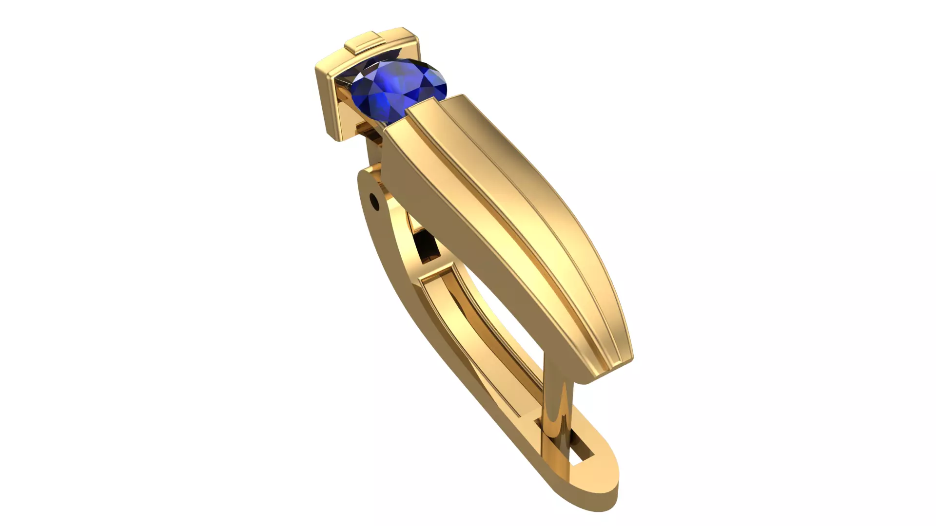 Golden Elegance Meets Blue Passion - Earring Collection--DL21-- 3D print model