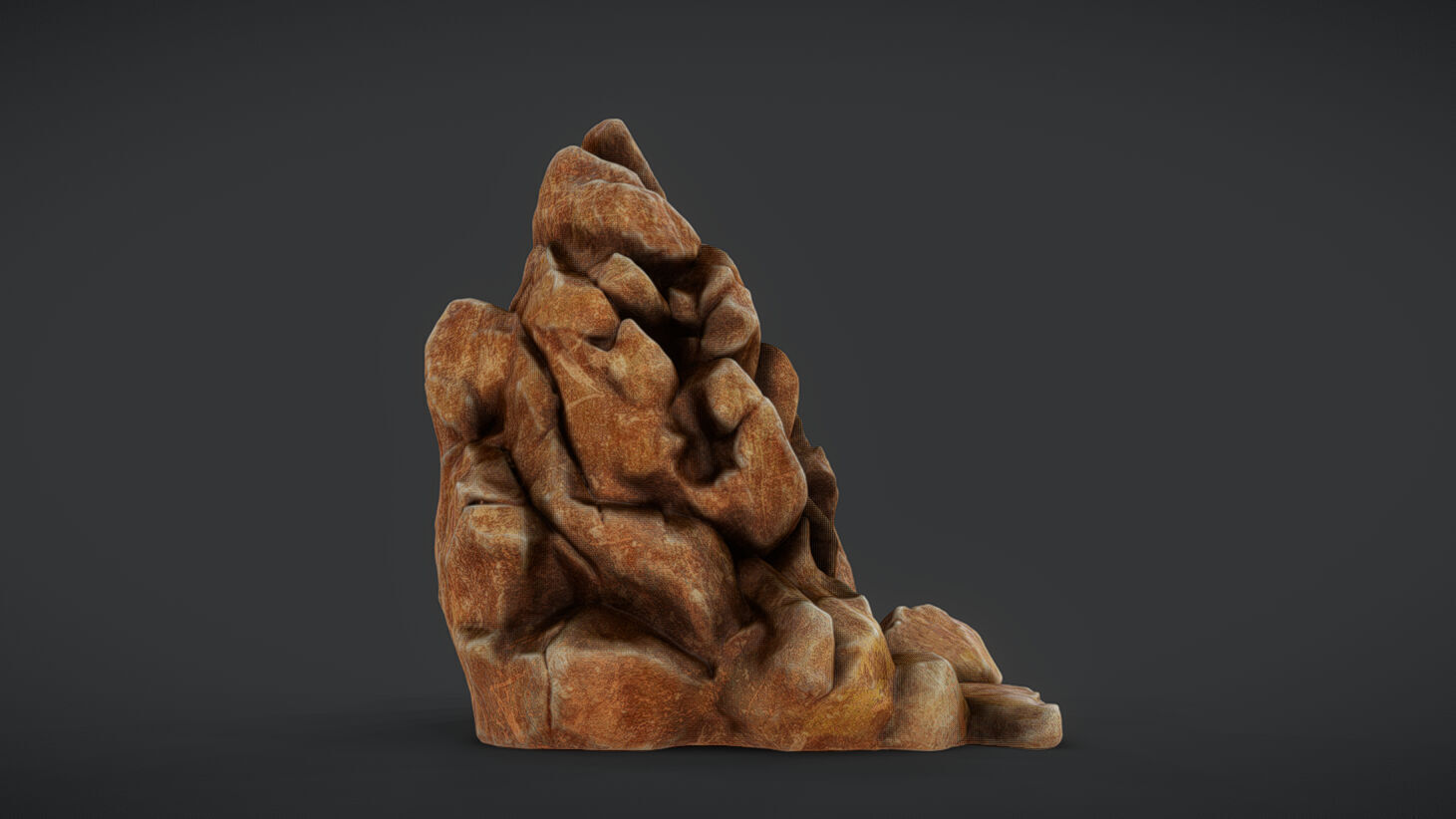 Mountain Rock 01 Low-poly 3D model_4