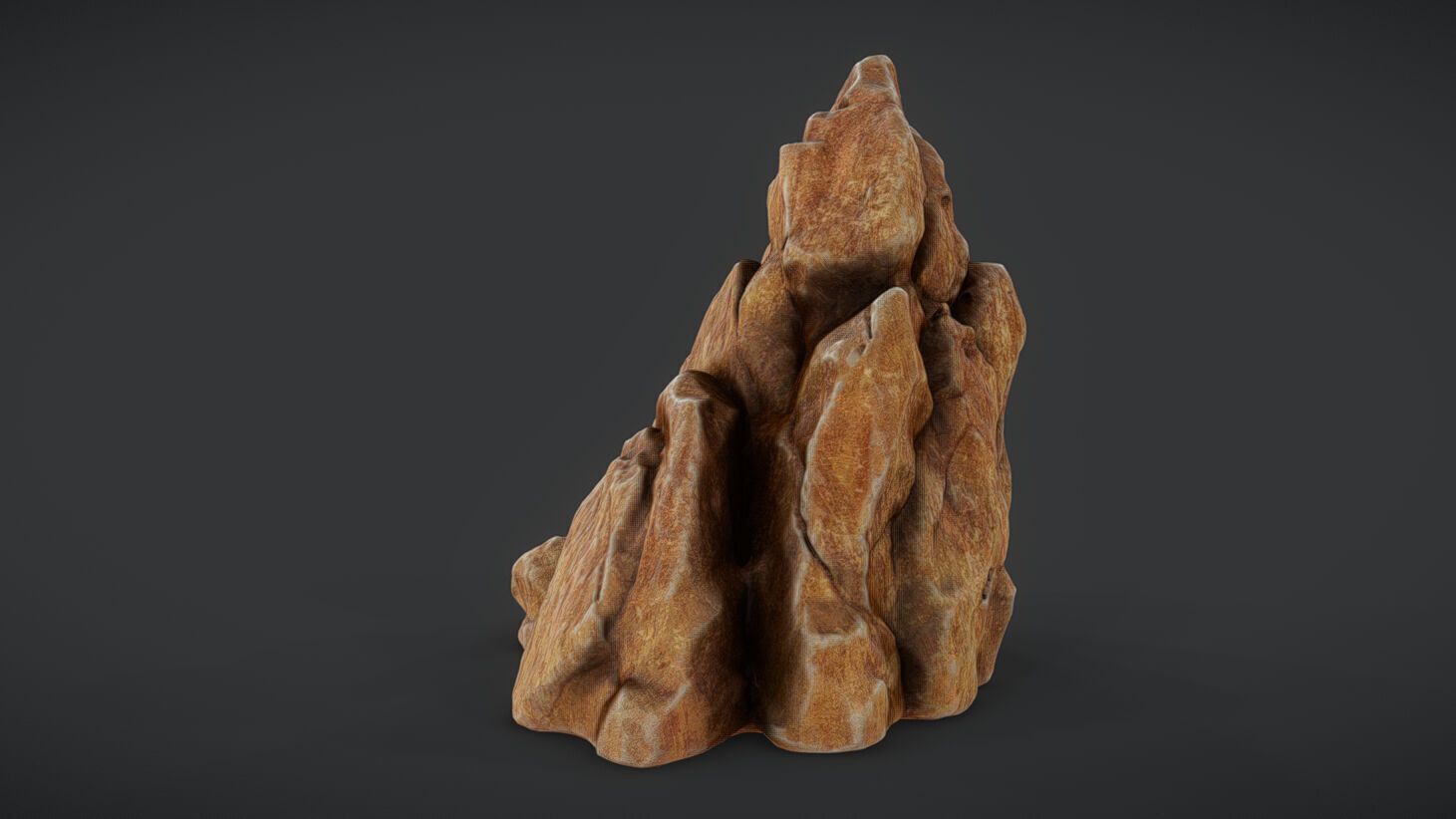 Mountain Rock 01 Low-poly 3D model_2