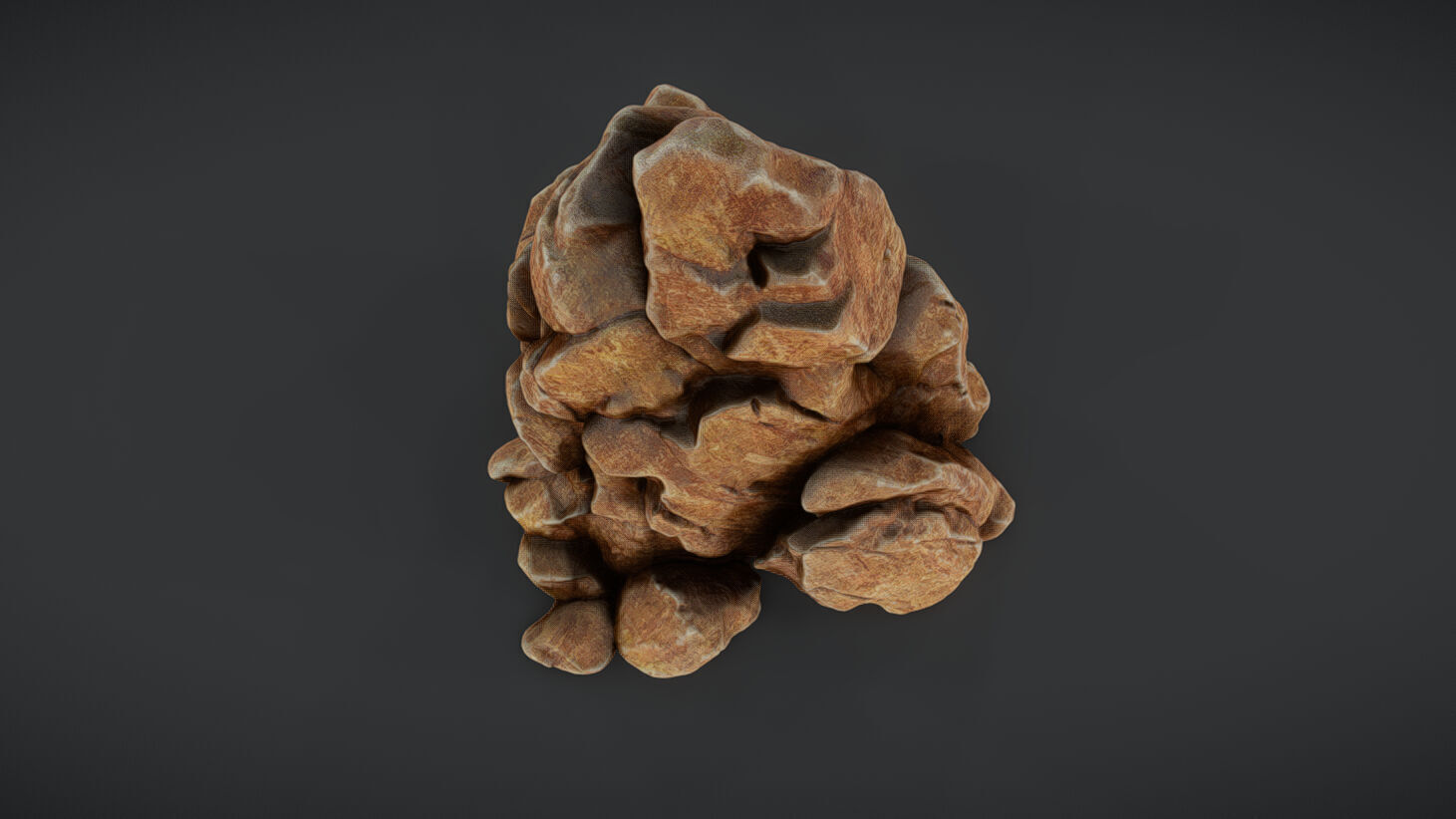 Mountain Rock 01 Low-poly 3D model_5