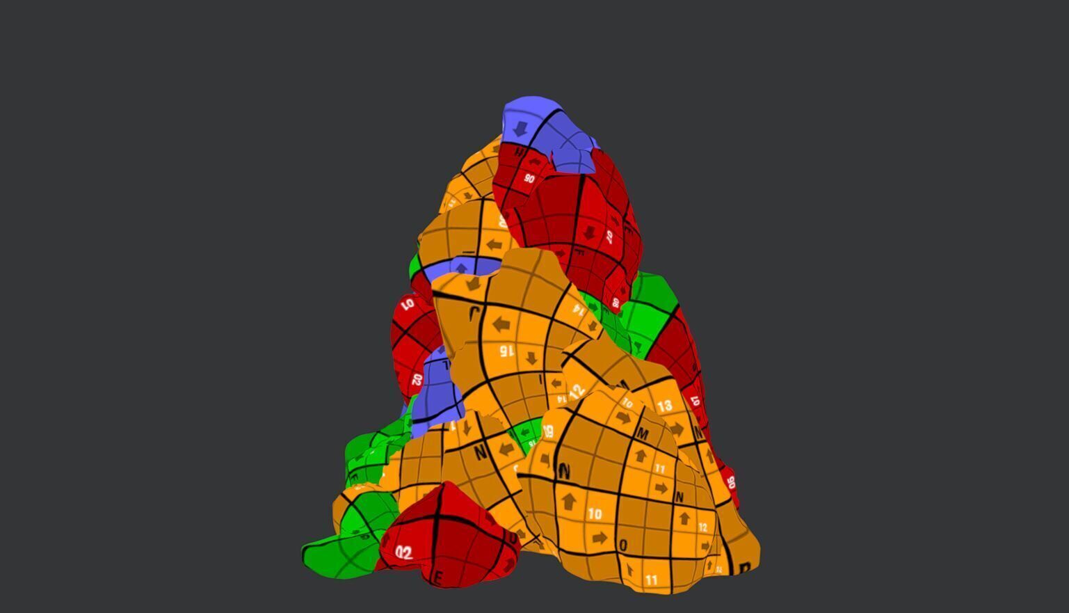 Mountain Rock 01 Low-poly 3D model_6