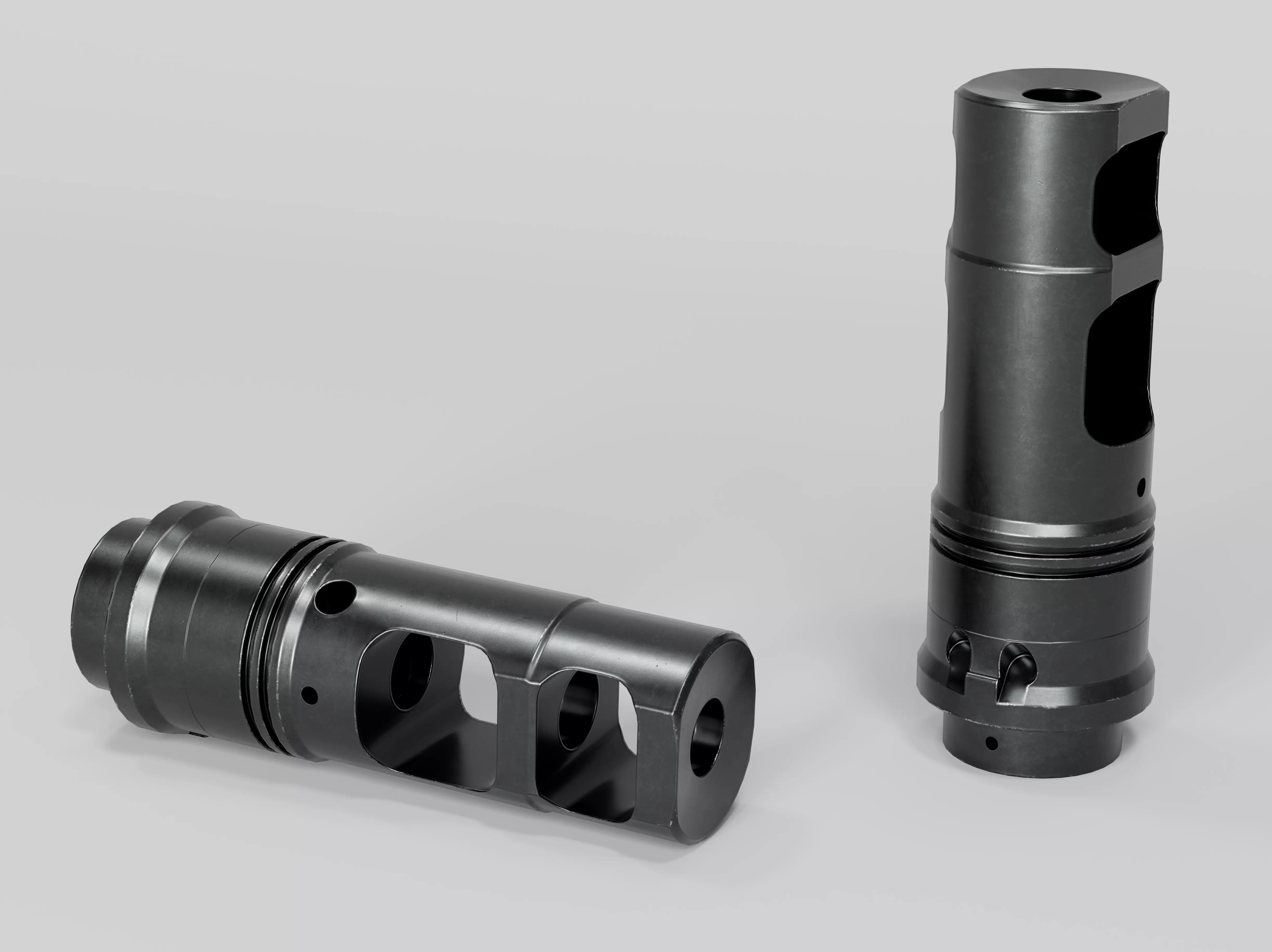 SFMB SOCOM Muzzle Brake Suppressor Adapter Low-poly 3D model_0