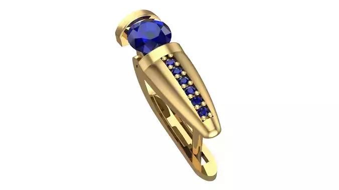 Golden Elegance Meets Blue Passion - Earring Collection--DL25--