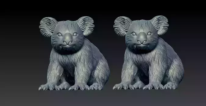 Koala bear model - Bear model - statue - 3D print