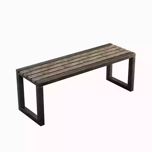 Outdoor Bench V 03 03 Low-poly 3D model